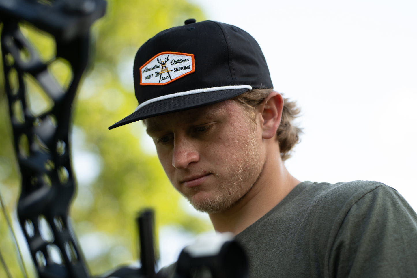 ASO Rope Hat – Black w/ White Rope Signature Patch